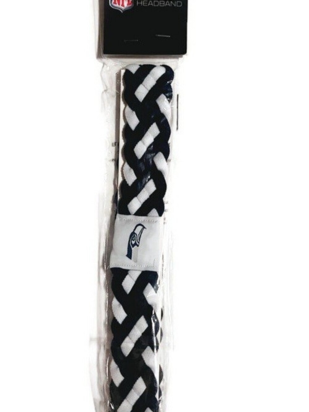NWT Seattle Seahawks NFL Braided Headband Navy Blue White Sports Fan Accessory